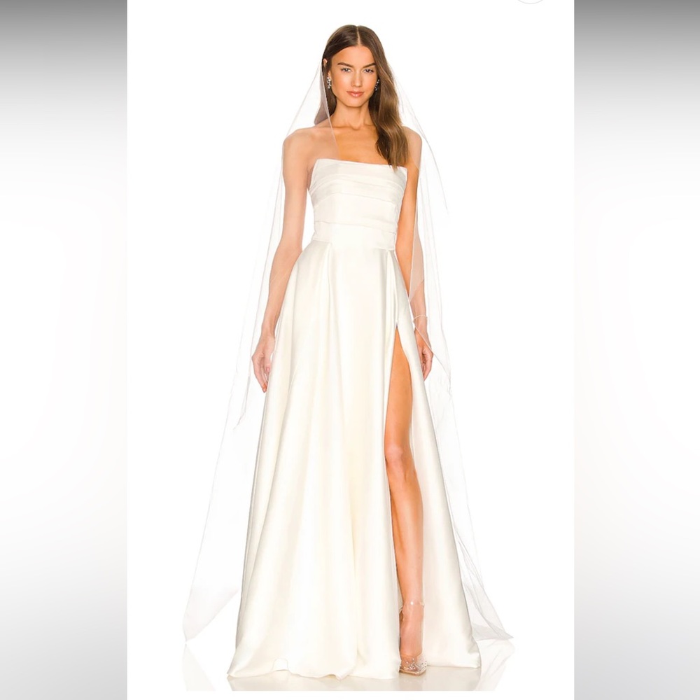 x REVOLVE Heidi Gown in White by Sau Lee